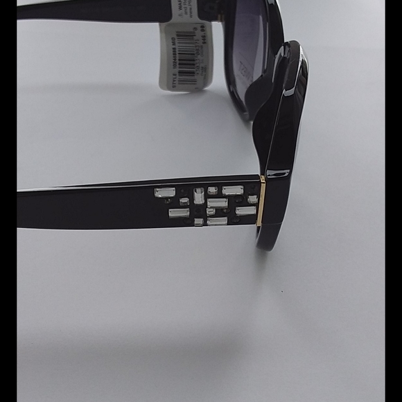 NWT Nine West Square Aviator Black Sunglasses - Picture 5 of 5